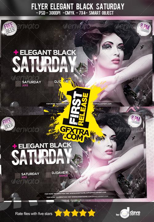 GraphicRiver - Flyer Elegant Black Saturday