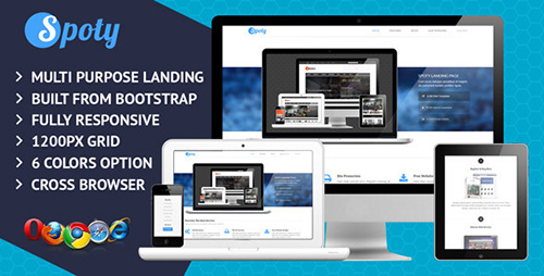 ThemeForest - Spoty Multi Purpose Landing Page - RIP