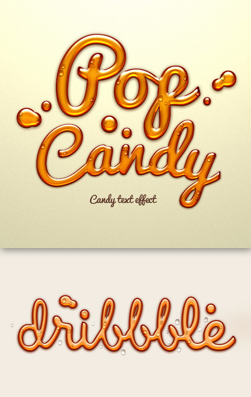 Candy Text Styles for Photoshop