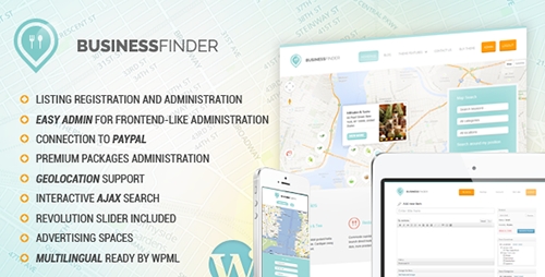 ThemeForest - Business Finder v1.12 -  Directory Listing WordPress Theme