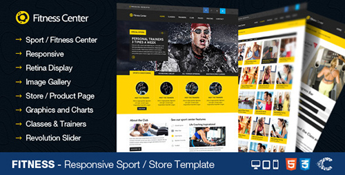 ThemeForest - Fitness - Sport Center Gym Club Responsive - RIP