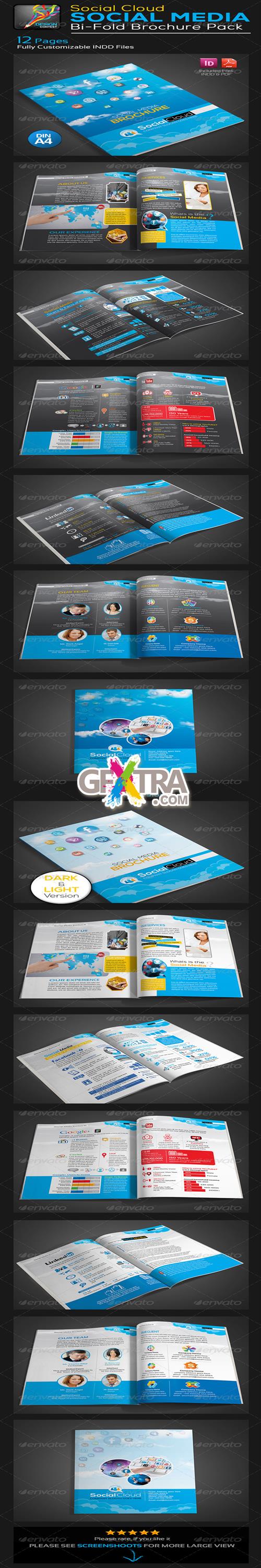 GraphicRiver - Social Cloud : Social Media 12 Pages Brochure