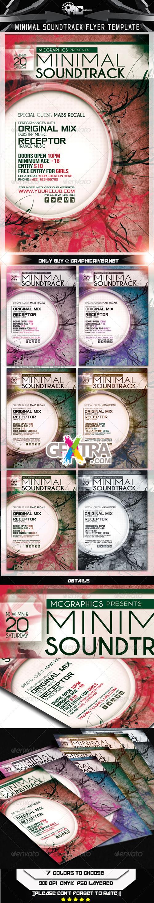 GraphicRiver - Minimal Soundtrack Flyer Template