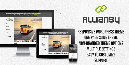 ThemeForest - ALLIANSY v1.0 - Responsive One-Slide WordPress Theme