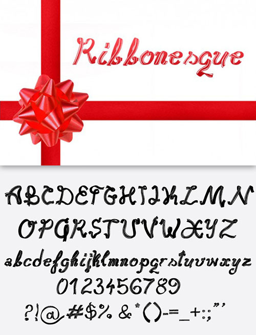 Ribbonesque Font Pack