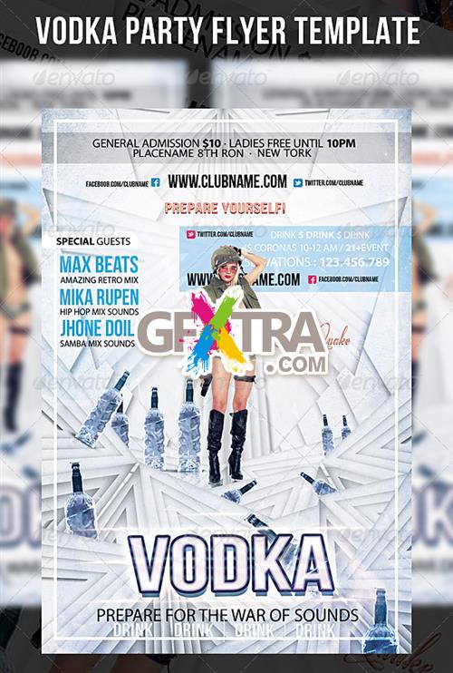 GraphicRiver - Vodka Party Flyer Template