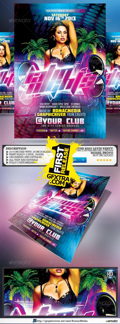 GraphicRiver - Club Sessions l Sound Bass Latin Nights