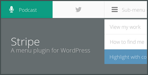 CodeCanyon - STRIPE v1.3 - A lightweight menu plugin for WordPress
