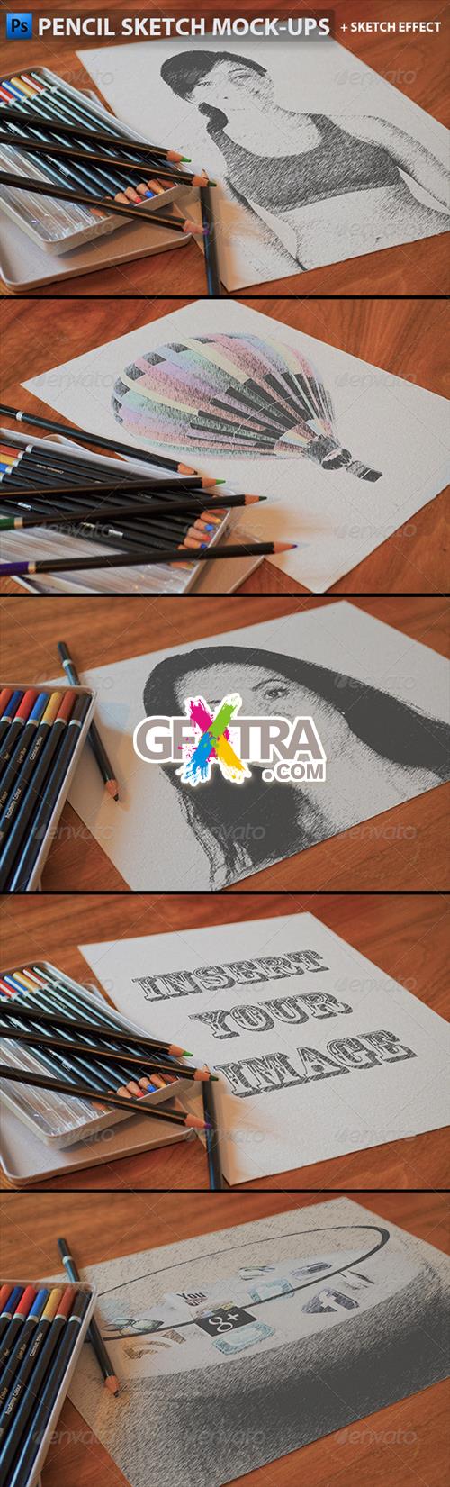 GraphicRiver - Pencil Sketch Mock-Ups