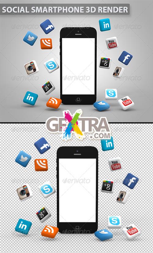 GraphicRiver - Social Media Smartphone