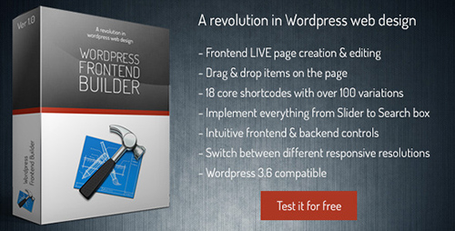 CodeCanyon - Frontend Builder v1.2 - Wordpress Content Assembler