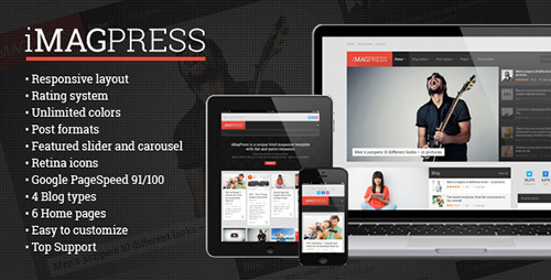 ThemeForest - iMagPress - Flat Magazine Theme - RIP