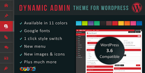 CodeCanyon - Dynamic Admin Theme for WordPress v1.1.0