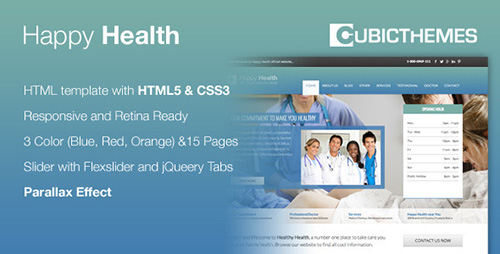 ThemeForest - Happyhealth Parallax Hospital - RIP