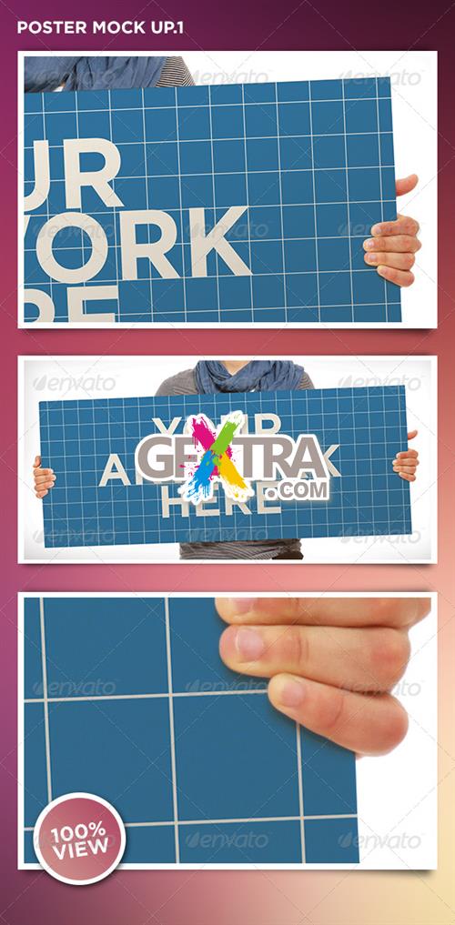 GraphicRiver - Hands Holding Poster Mock Up Ep.1