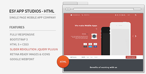 ThemeForest - Esy App Studios - HTML Website - RIP