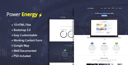 ThemeForest - Power Energy - Responsive Multipurpose HTML 5 - RIP