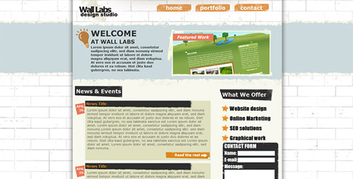 ThemeForest - Wall Labs Grunge Style Design Template - RIP