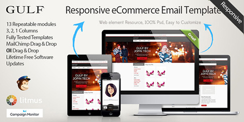 ThemeForest - Gulf - Responsive eCommerce Email Template - RIP