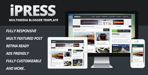 ThemeForest - iPress - Multimedia Blogger Template