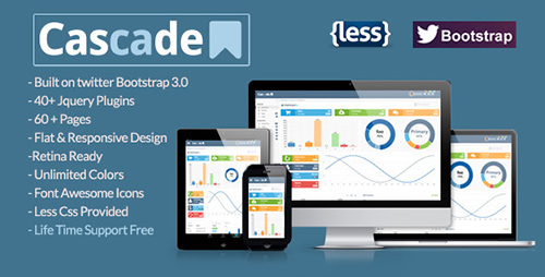 ThemeForest - Cascade Flat Responsive Bootstrap Admin Template - RIP