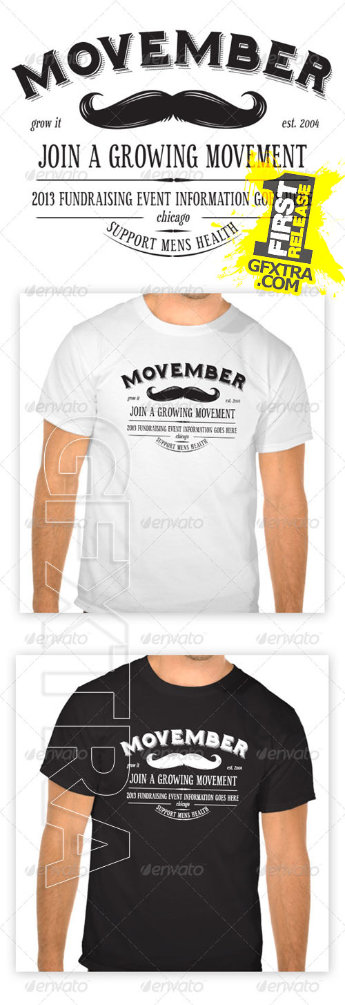 Graphicriver - Movember T-Shirt