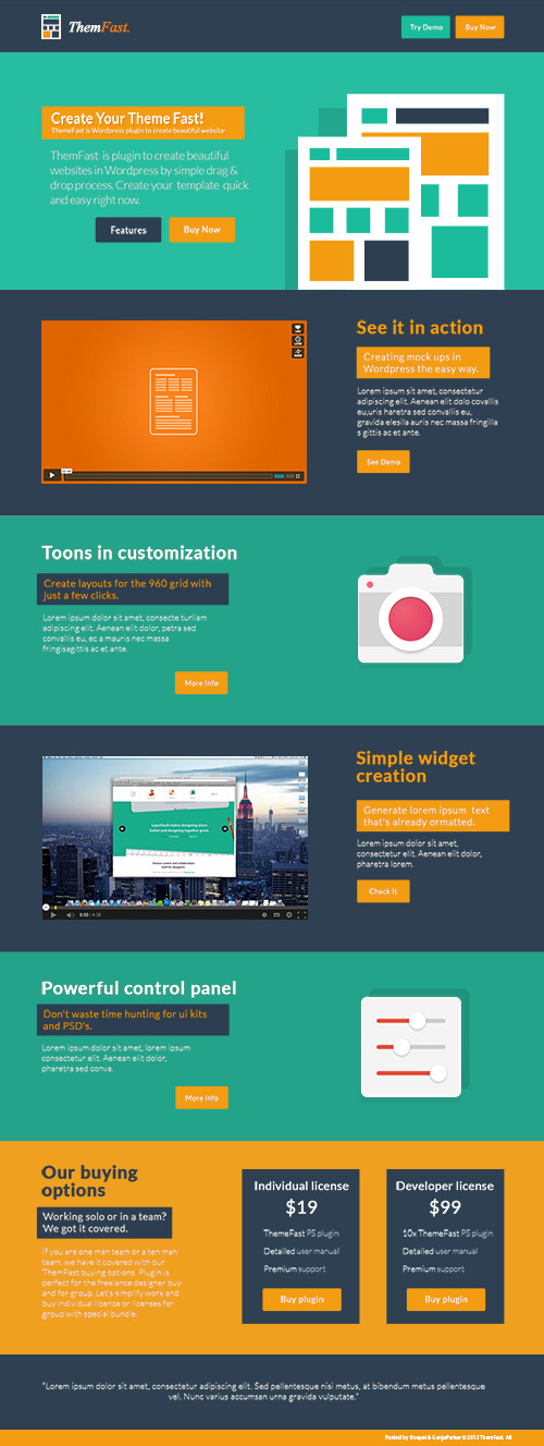 PSD Web Template - ThemFast