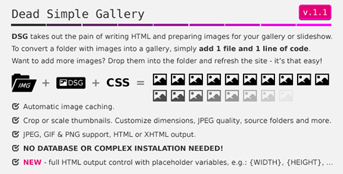CodeCanyon - Dead Simple Gallery v1.1