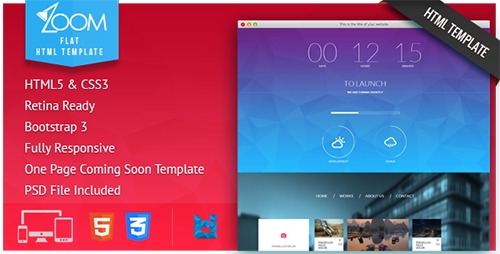 ThemeForest - Zoom One Page Coming Soon Template - RIP