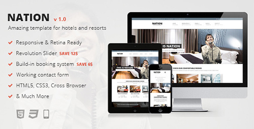 ThemeForest - Nation Hotel - Responsive HTML Template - RIP