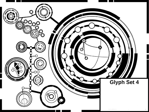 ABR Brushes - Glyph set 4