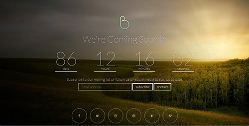 ThemeForest - BERSUA Responsive Coming Soon Page - RIP