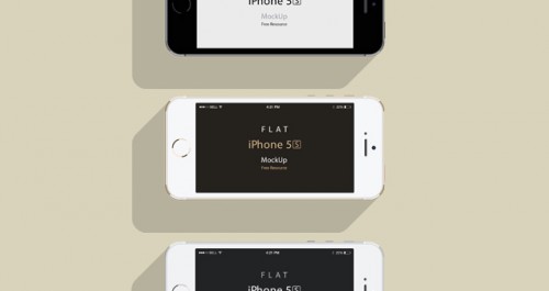 Pixeden iPhone 5S Psd Flat Design Mockup