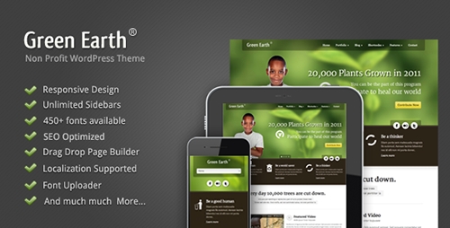 ThemeForest - Green Earth v1.06 - Environmental WordPress Theme