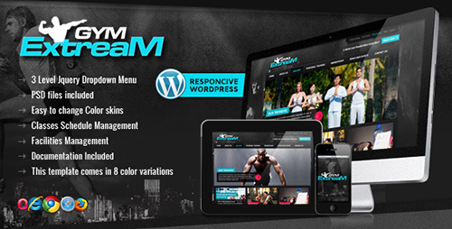 ThemeForest - Gym Extream v1.2 - Gym and Fitness Wordpress Theme