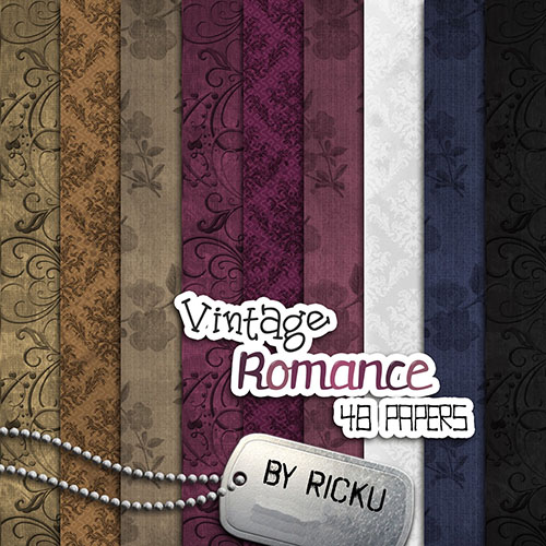 48 Vintage Romance Papers Backgrounds