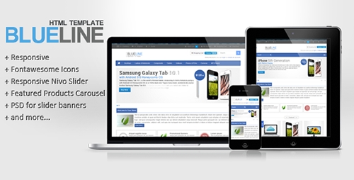 ThemeForest - Blueline - Responsive Ecommerce Template - RIP