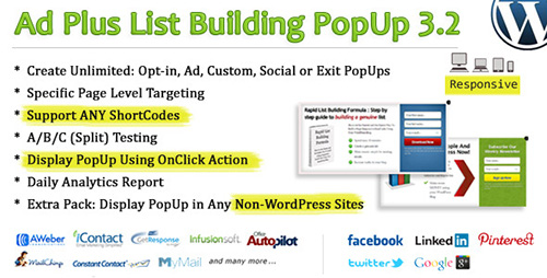 CodeCanyon - Ad Plus List Building Popup v3.3