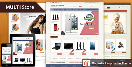 ThemeForest - Multi Store v.1.0 - Magento Responsive Theme