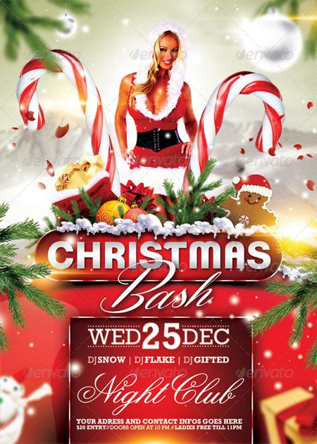 GraphicRiver Christmas Bash Flyer 6270324