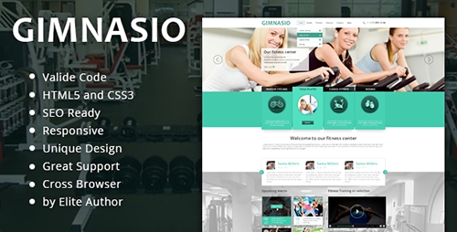 ThemeForest - Gimnasio Responsive HTML Template - RIP