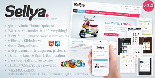 ThemeForest - Sellya v2.2 - Responsive Prestashop Theme