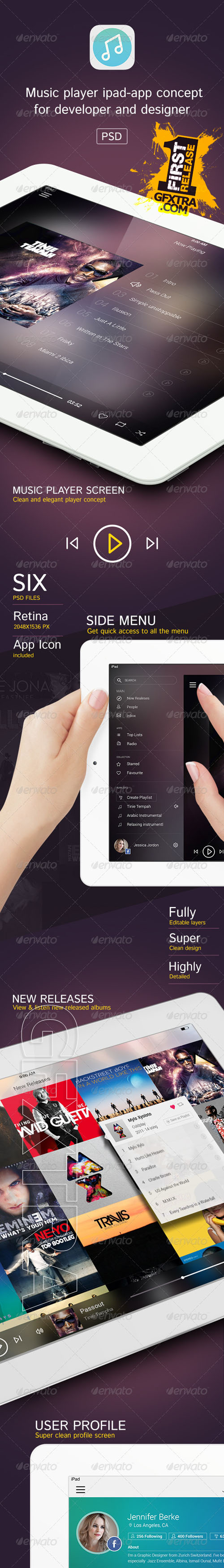 GraphicRiver - Music Player Ipad App 