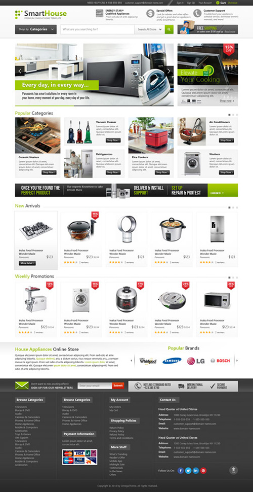 OmegaTheme - OT Smarthouse - Modern Style Furniture & Accessories Joomla 2.5 Responsive Template