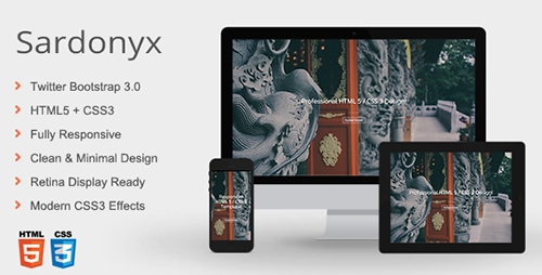 ThemeForest - Sardonyx - Full Responsive & Retina Ready Template - RIP