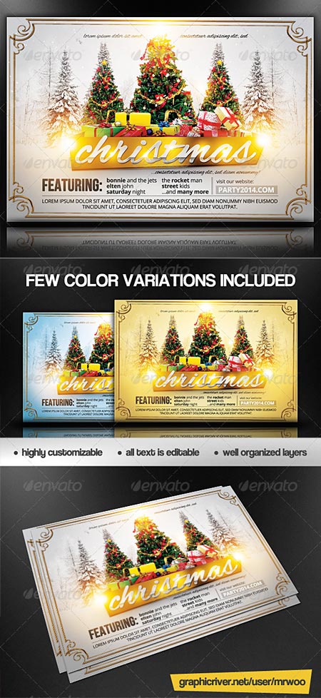 GraphicRiver Christmas Flyer 6136473