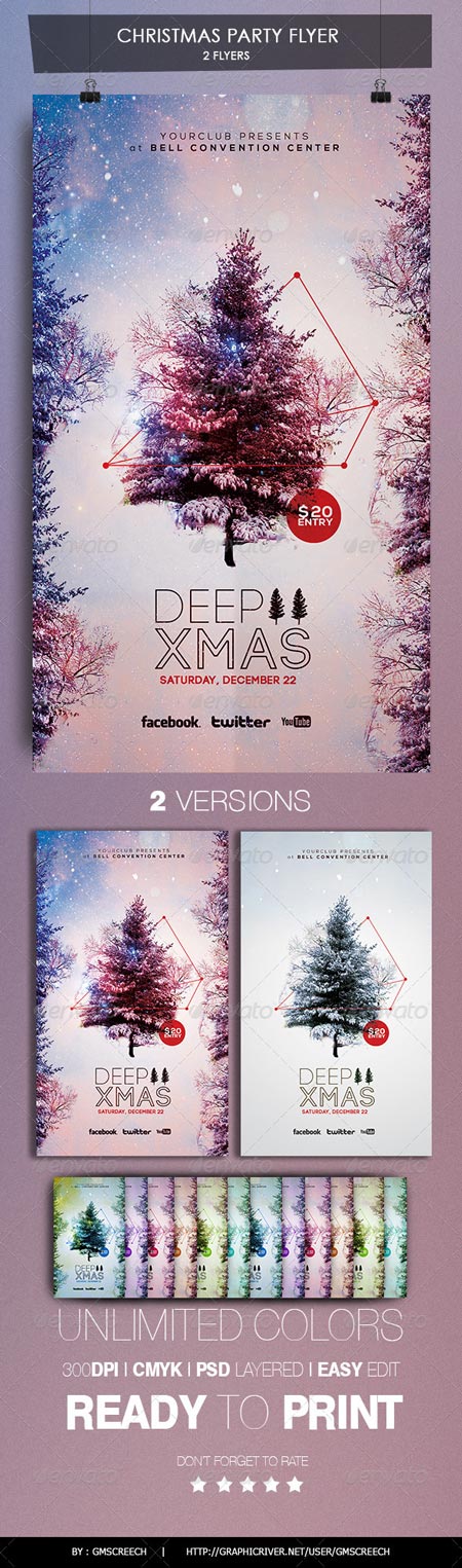 GraphicRiver DEEP CHRISTMAS FLYER 6173579