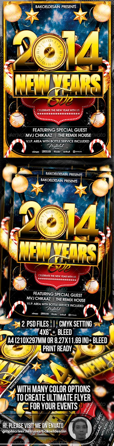 GraphicRiver New Year Party Flyer I 6204232