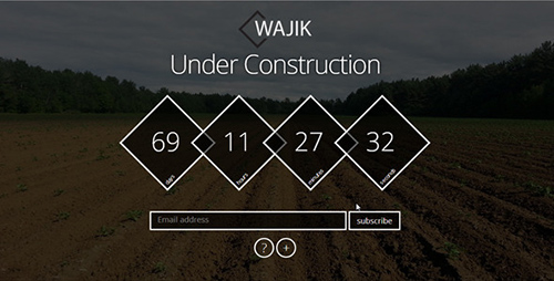 ThemeForest - WAJIK Responsive Coming Soon Page - RIP