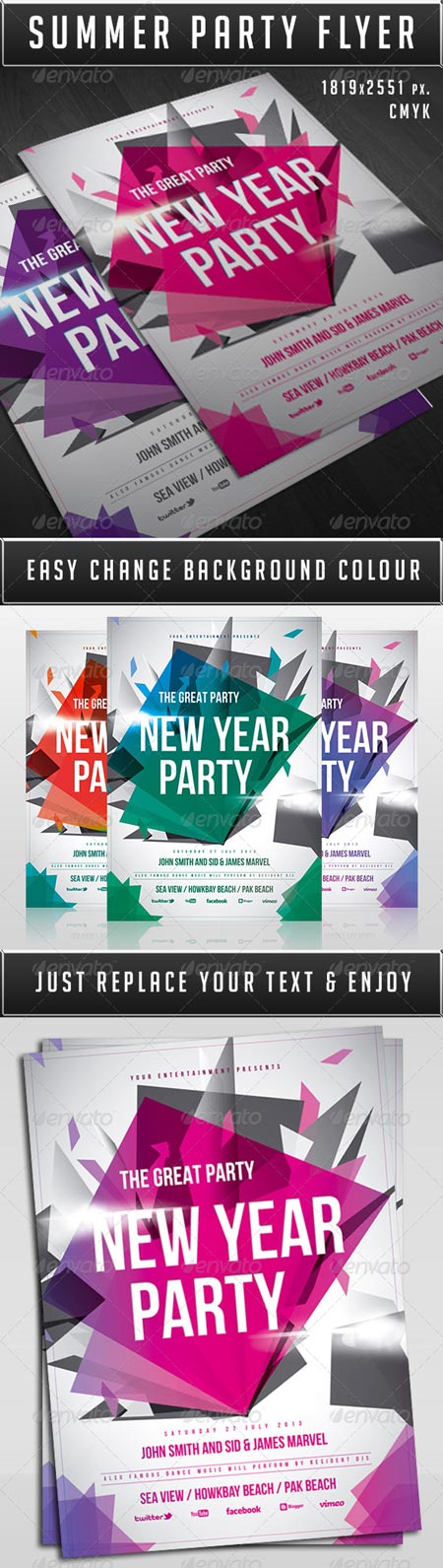 GraphicRiver New Year Party Flyer 6412966